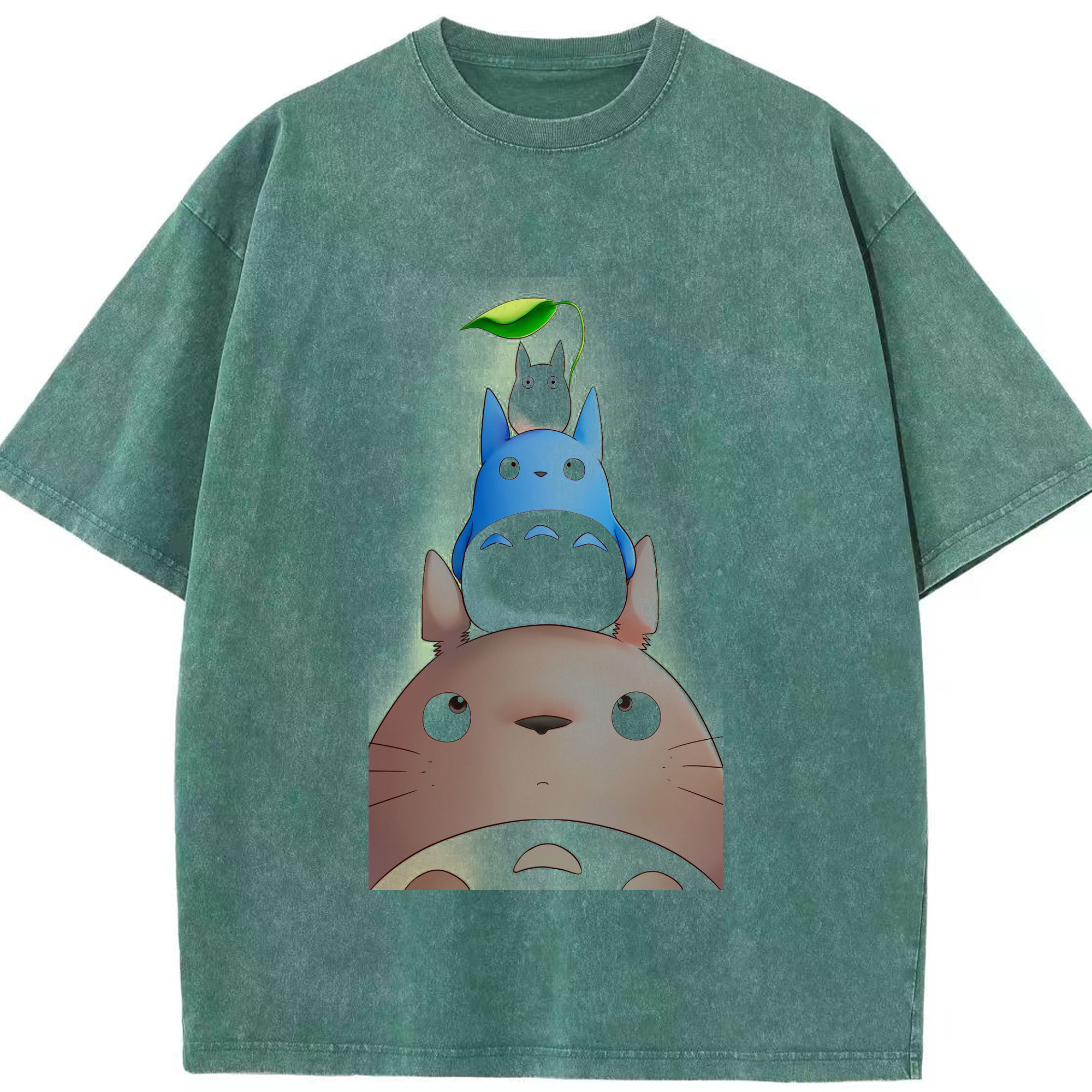 （画像用） となりのトトロ 草壁メイ 草壁サツキ My Neighbor Totoro Satsuki Kusakabe Mei Kusakabe 綿100% ヴィンテージ風 半袖Tシャツ（フロントプリント）